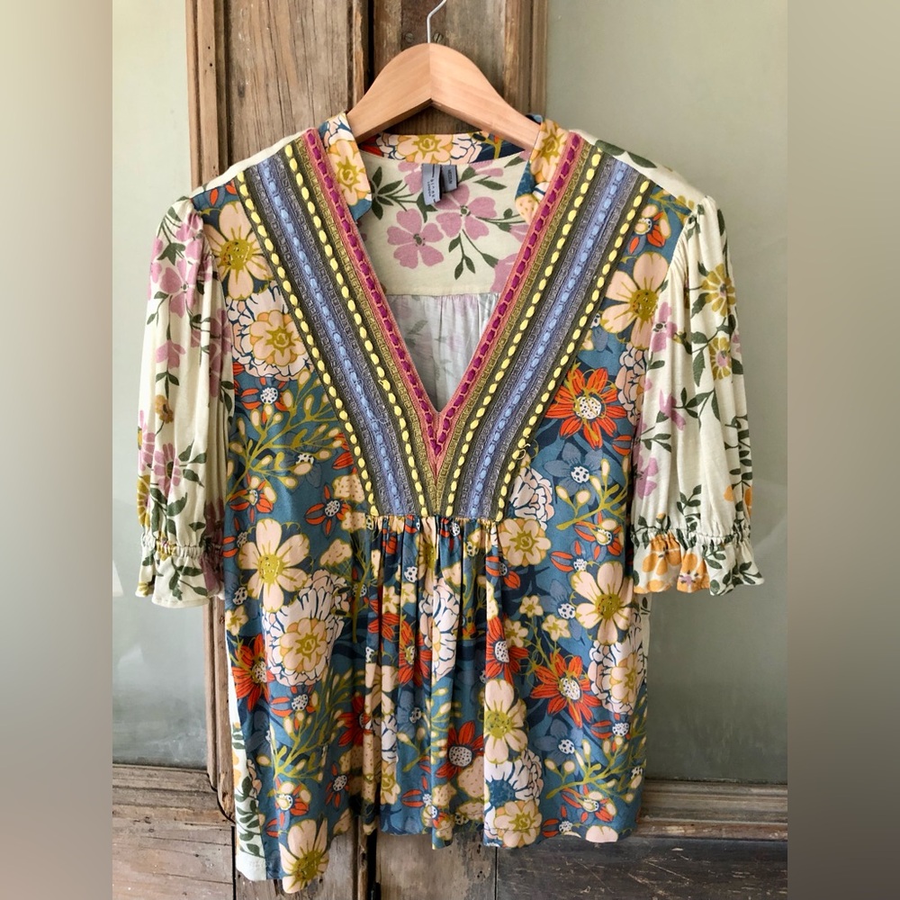 Boho Floral Top